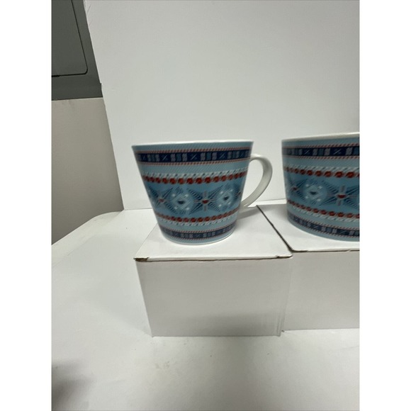 Omni Hotels & Resorts Colab W/ Honey & Hank Mug Set Of 2 fair Isle hot chocolate - Picture 2 of 8